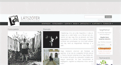 Desktop Screenshot of latszoter.hu